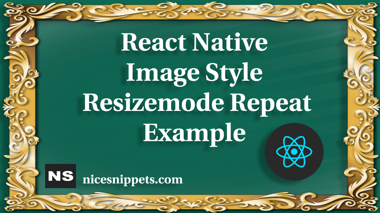 React Native Image Style Resizemode Repeat Example